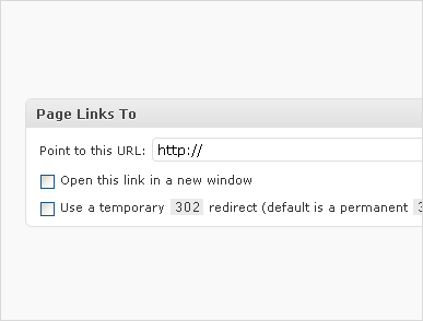 Screenshot Page-Link-To - Plugin